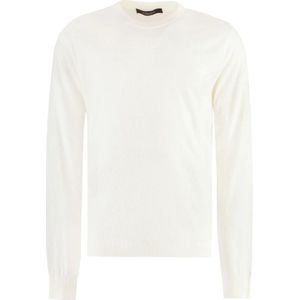 Versace, Heren, Truien, Beige, Maat: S Katoen,