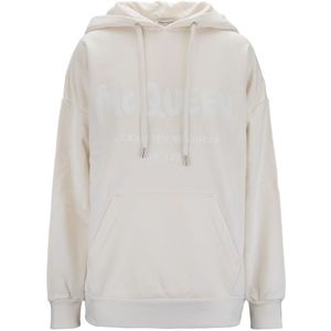 Alexander McQueen, Dames, Sweatshirts & Hoodies, Wit, Maat: M Katoen,