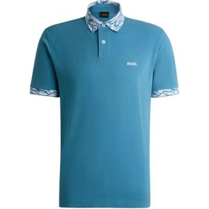 Hugo, Heren, Tops, Blauw, Maat: 2XL Leer,