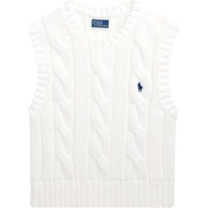 Polo Ralph Lauren, Dames, Truien, Wit, Maat: L Katoen,