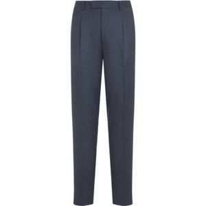 Zegna, Heren, Broeken, Blauw, Maat: L Wol,