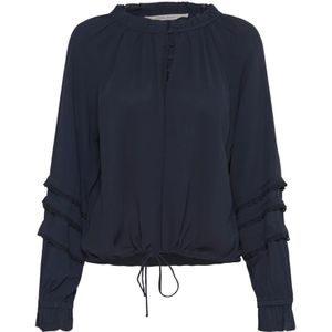 Part Two, Dames, Blouses & Shirts, Blauw, Maat: 2XL Viscose,