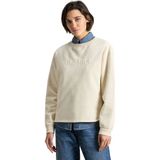 Woolrich, Dames, Sweatshirts & Hoodies, Beige, Maat: L Katoen,