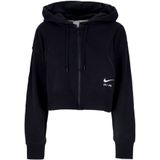 Nike - Air Fleece Zip Hoodie - Dames - Zwart - Katoen