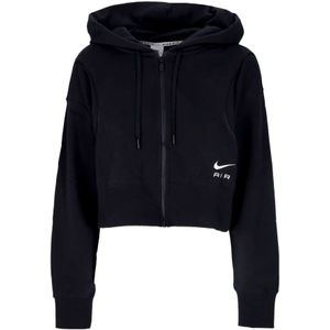 Nike - Air Fleece Zip Hoodie - Dames - Zwart - Katoen