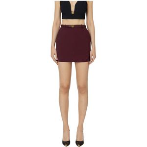 Elisabetta Franchi, Dames, Rokken, Rood, Maat: XS