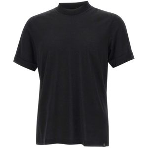 Gran Sasso, Heren, Tops, Zwart, Maat: M Wol,