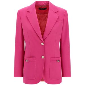 Versace, Dames, Jassen, Roze, Maat: 2XS Wol,