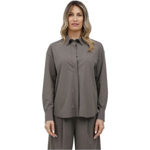 Max Mara, Dames, Blouses & Shirts, Bruin, Maat: S Zijde,