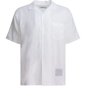 Nonnative, Heren, Overhemden, Wit, Maat: L Linnen,