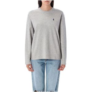 Polo Ralph Lauren, Dames, Tops, Grijs, Maat: L Katoen,