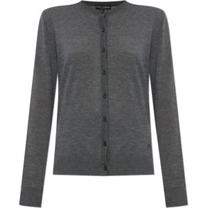 Dolce & Gabbana, Dames, Truien, Grijs, Maat: 2XS Kasjmier,