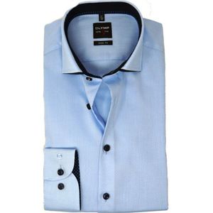 Olymp, Heren, Overhemden, Blauw, Maat: 4XL Katoen,