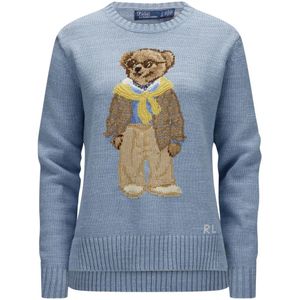 Polo Ralph Lauren, Dames, Truien, Blauw, Maat: 2XS Katoen,