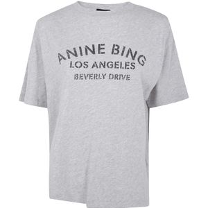 Anine Bing, Dames, Tops, Grijs, Maat: S Leer,