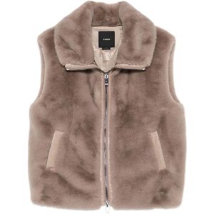 Pinko, Dames, Jassen, Beige, Maat: 2XS