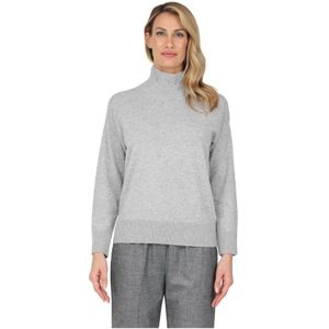 Alpha Studio, Dames, Truien, Grijs, Maat: L Wol,