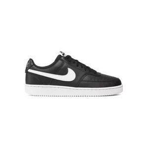 Nike Klassieke Court Vision Low Sneakers , Black , Heren , Maat: 42 EU