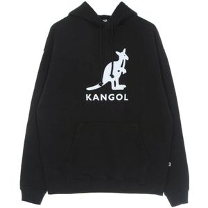 Kangol, Heren, Sweatshirts & Hoodies, Zwart, Maat: XL Katoen,