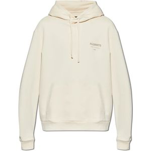 AllSaints, Heren, Sweatshirts & Hoodies, Beige, Maat: XL Katoen,