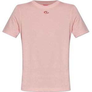 Diesel, Dames, Tops, Roze, Maat: 2XS Katoen,
