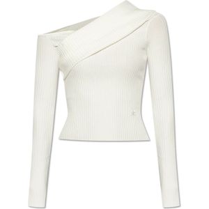 Courrèges, Dames, Tops, Wit, Maat: M Viscose,