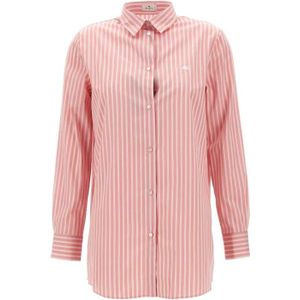 Etro, Dames, Blouses & Shirts, Roze, Maat: XS Katoen,