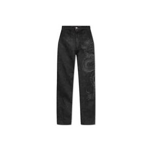Balmain Straight leg jeans , Black , Heren , Maat: W29