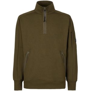 C.p. Company, Heren, Truien, Groen, Maat: 2XL Fleece,
