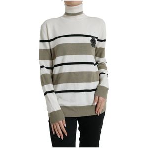 Dolce & Gabbana - Multicolor Gestreepte Wol Turtleneck Sweater - Dames