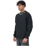 Versace Jeans Couture, Heren, Sweatshirts & Hoodies, Zwart, Maat: M