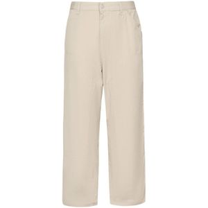 Carhartt Wip, Heren, Broeken, Beige, Maat: W32
