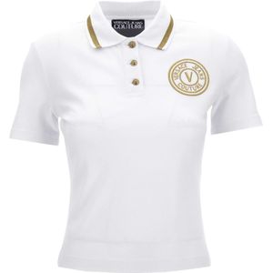 Versace Jeans Couture, Dames, Tops, Wit, Maat: L