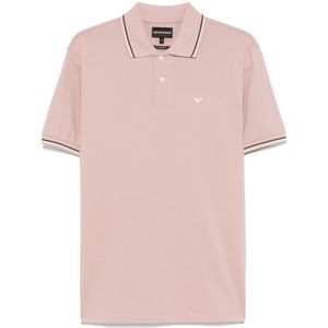 Emporio Armani, Heren, Tops, Roze, Maat: 2XL Katoen,