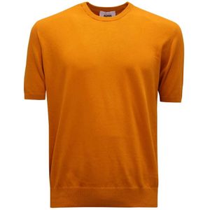 Alpha Studio, Heren, Truien, Oranje, Maat: L Katoen,