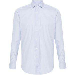 Canali, Heren, Overhemden, Blauw, Maat: XL Katoen,