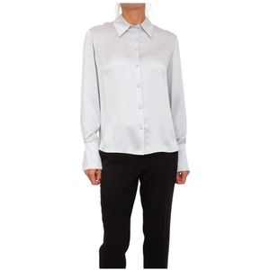 Blugirl, Dames, Blouses & Shirts, Grijs, Maat: XS Zijde,