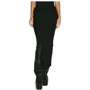 Rick Owens, Dames, Rokken, Zwart, Maat: XS Wol,