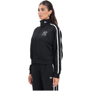New Era - Zwarte Zip Sweater - Dames - Sweatvesten - MLB Logo
