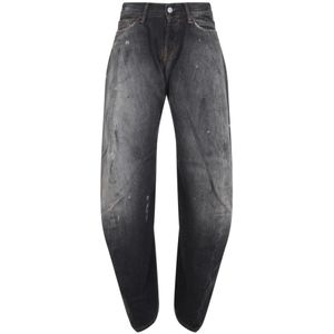 Acne Studios, Dames, Jeans, Zwart, Maat: W28 L30 Katoen,