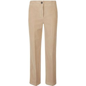 Incotex, Dames, Broeken, Beige, Maat: M Corduroy,