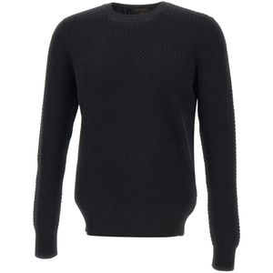 Gran Sasso, Heren, Truien, Blauw, Maat: L Wol,