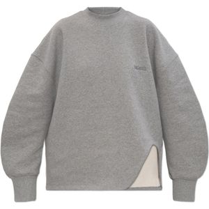 The Attico, Dames, Sweatshirts & Hoodies, Grijs, Maat: S Katoen,