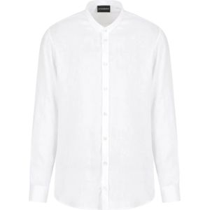 Emporio Armani, Heren, Overhemden, Wit, Maat: L
