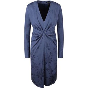 Etro, Dames, Jurken, Blauw, Maat: M Viscose,