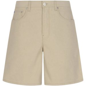 Burberry, Heren, Korte broeken, Bruin, Maat: W35 Denim,