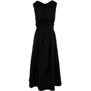 Aspesi, Dames, Jurken, Zwart, Maat: M Poliester,