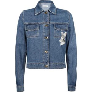 Lanvin, Dames, Jassen, Blauw, Maat: 2XS Denim,