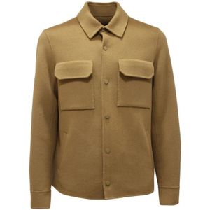 Alpha Studio, Heren, Jassen, Groen, Maat: M Wol,