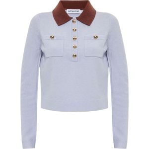 Self Portrait, Dames, Truien, Blauw, Maat: XS